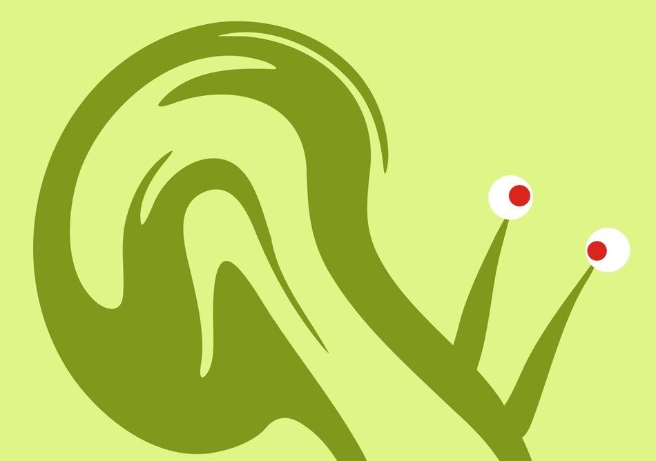 background crazy weird snail green