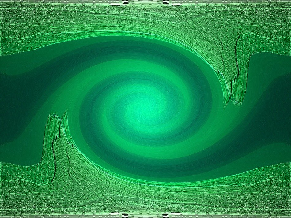 green swirl abstract twist spin