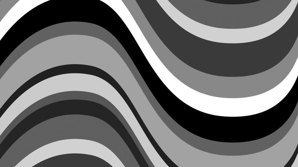 waves retro background grey black
