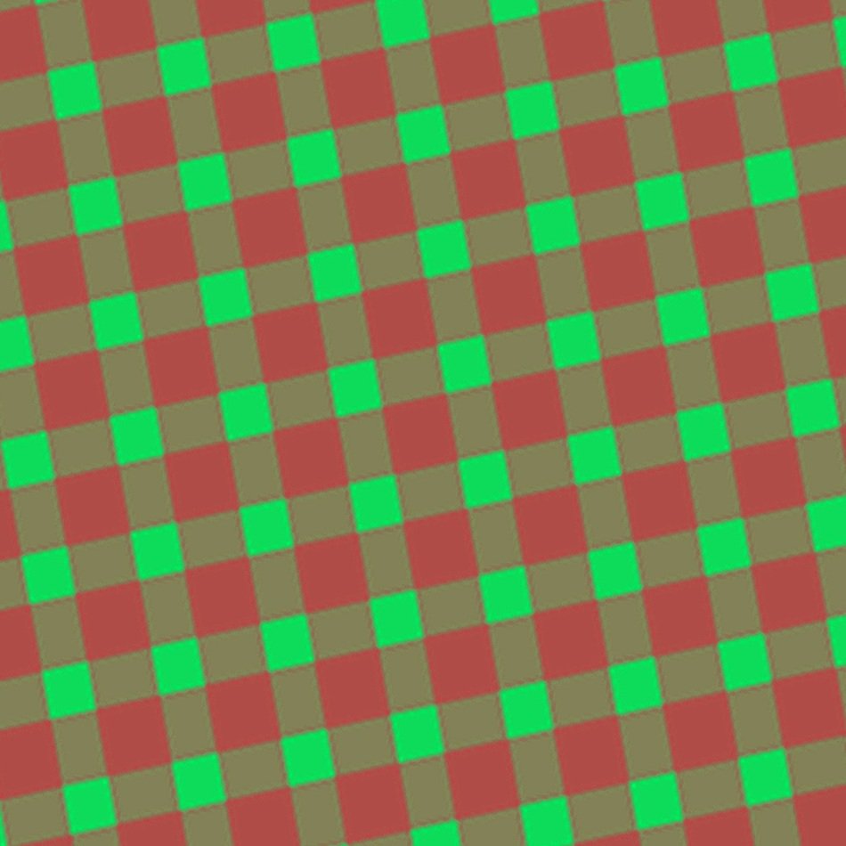 red and green checkered background
