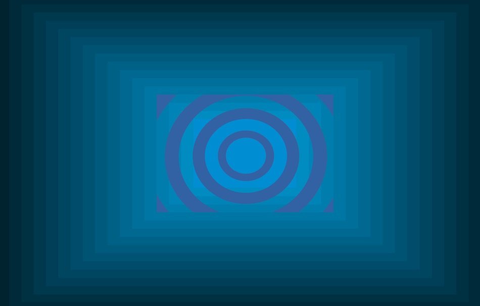 rings blue background pattern