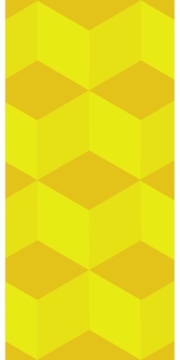 cube pattern yellow modern