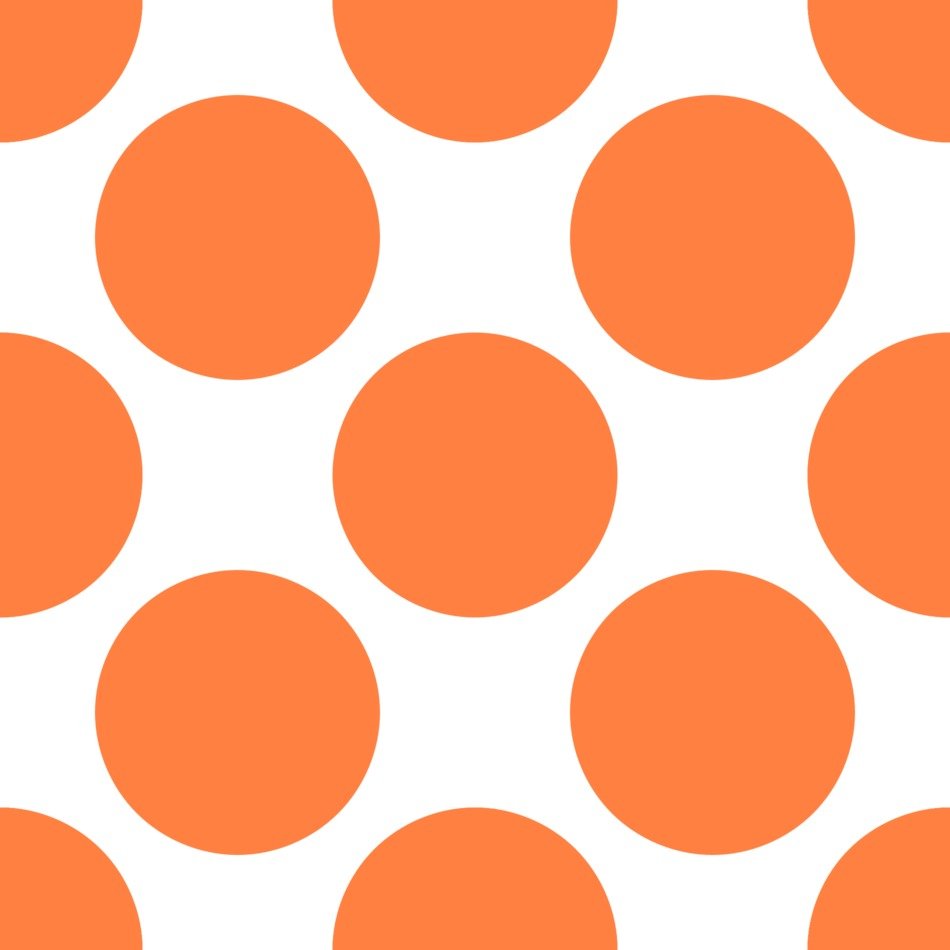 dots dotted orange spots large