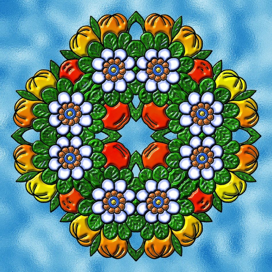 mandala background colorful pattern