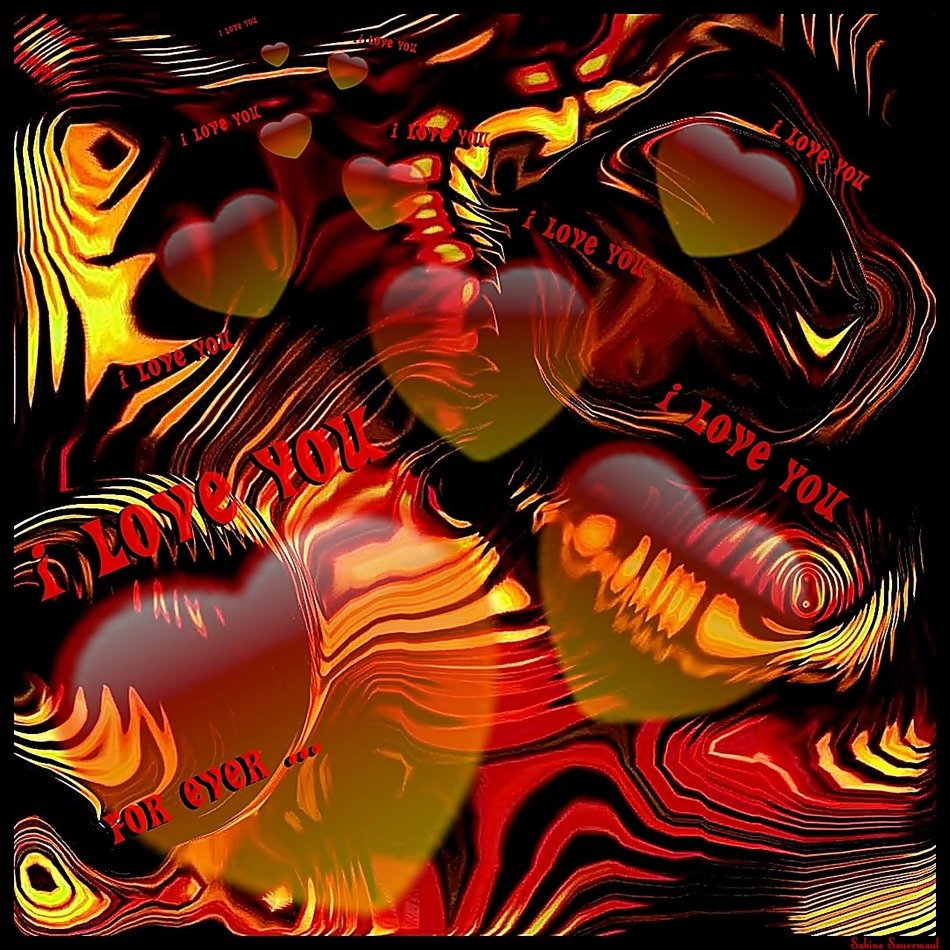 hearts love design texture