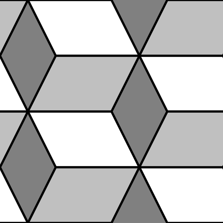 pattern diamond cubes design