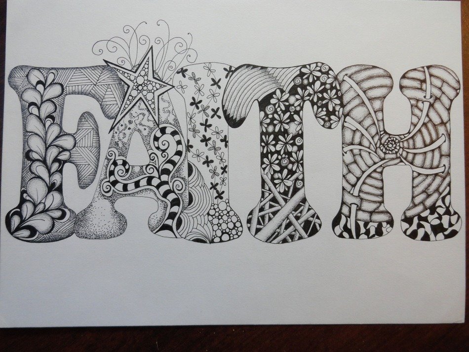 art zentangle pen drawing