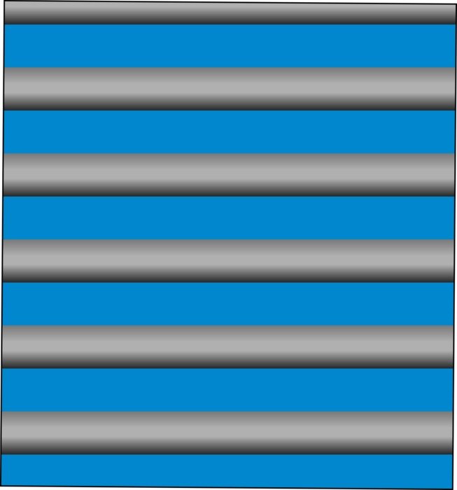 gradient silver bars jail