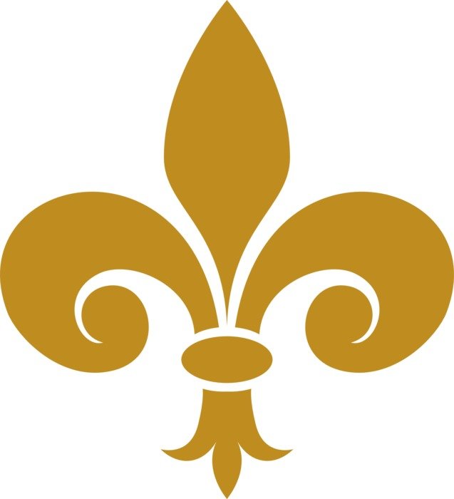 fleur de lis emblem decoration