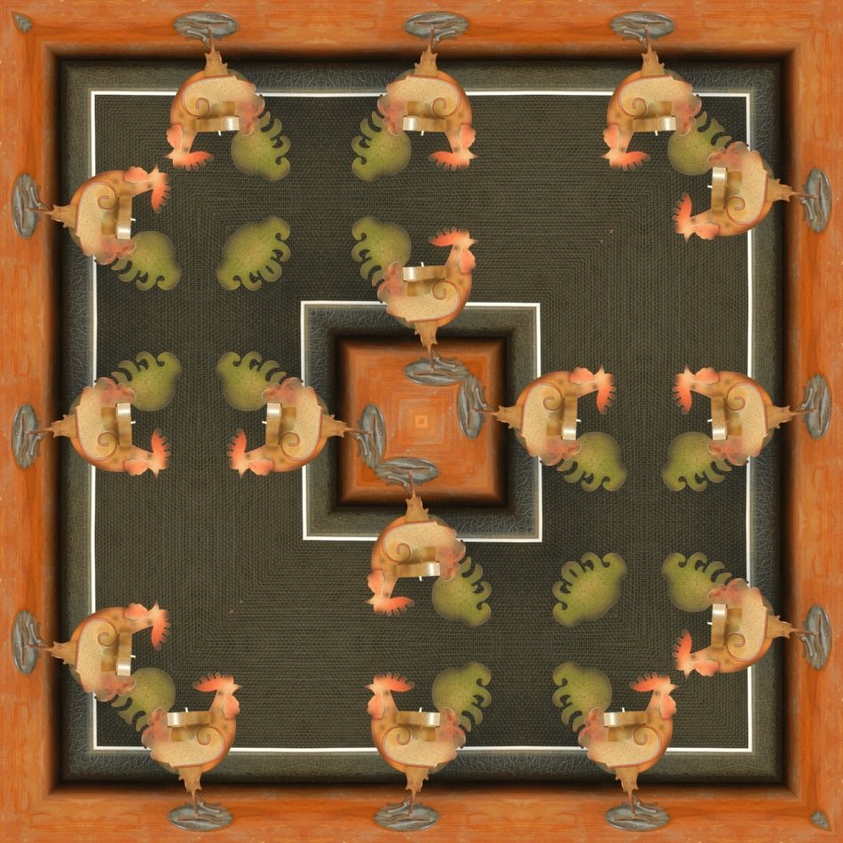 background with digital cocks