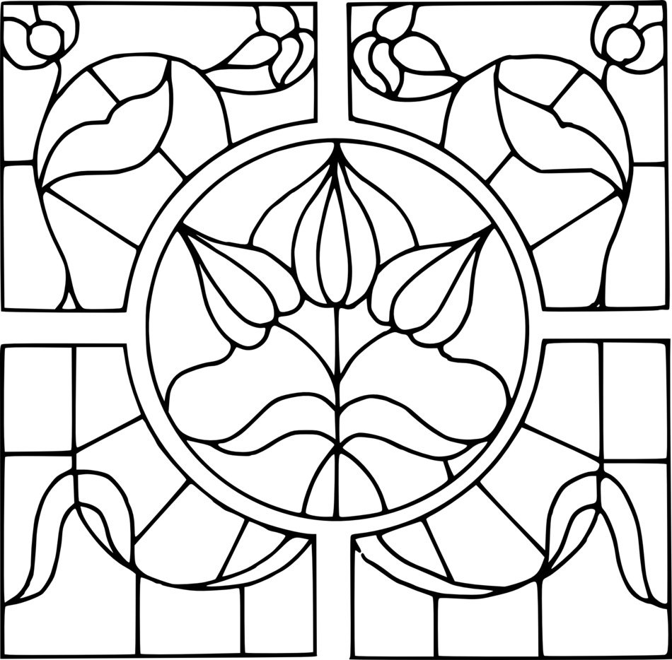 pattern template stained glass
