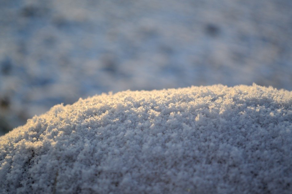 snow macro winter frost texture