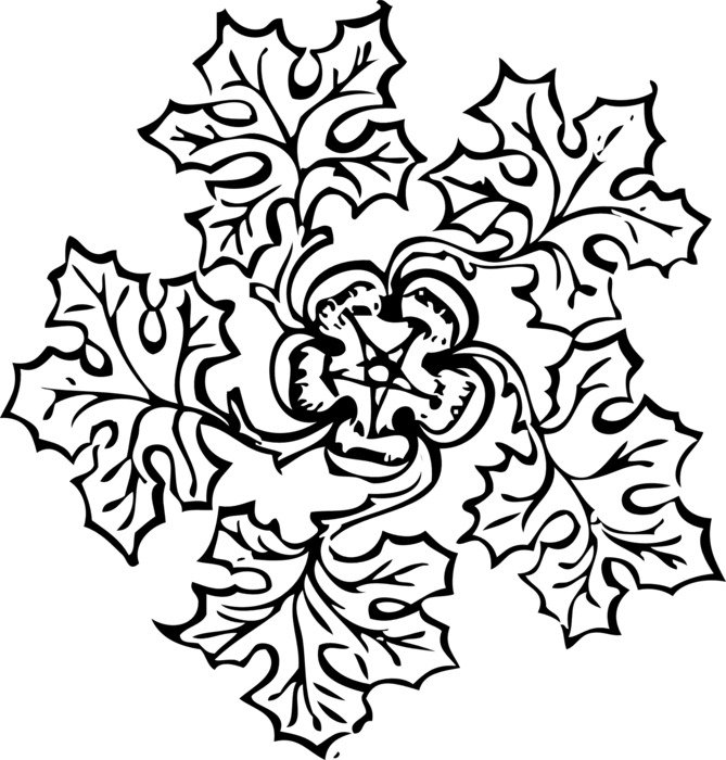 decorations leaf floral pattern