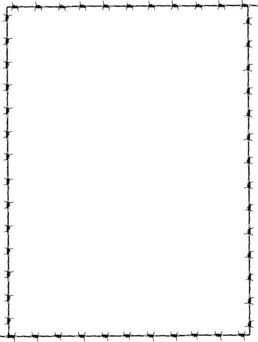 frame border page barbed wire