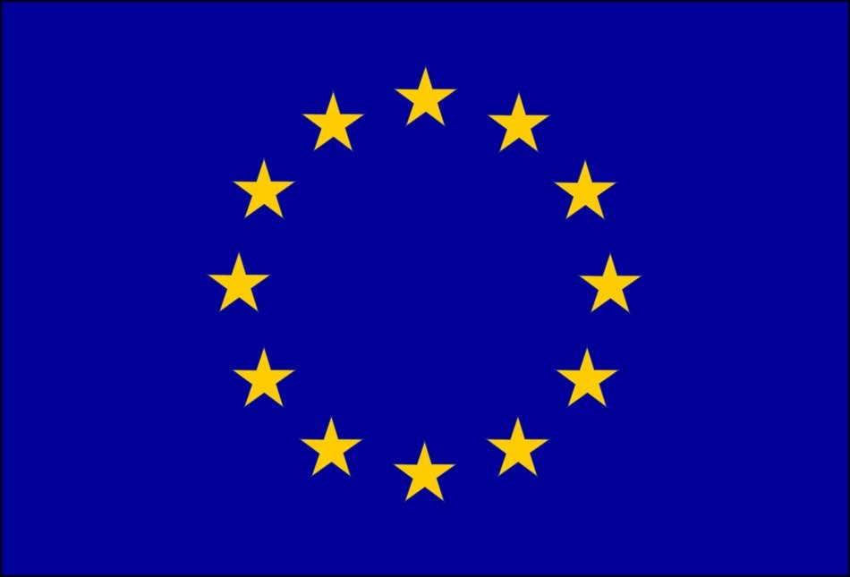 flag europe blue background