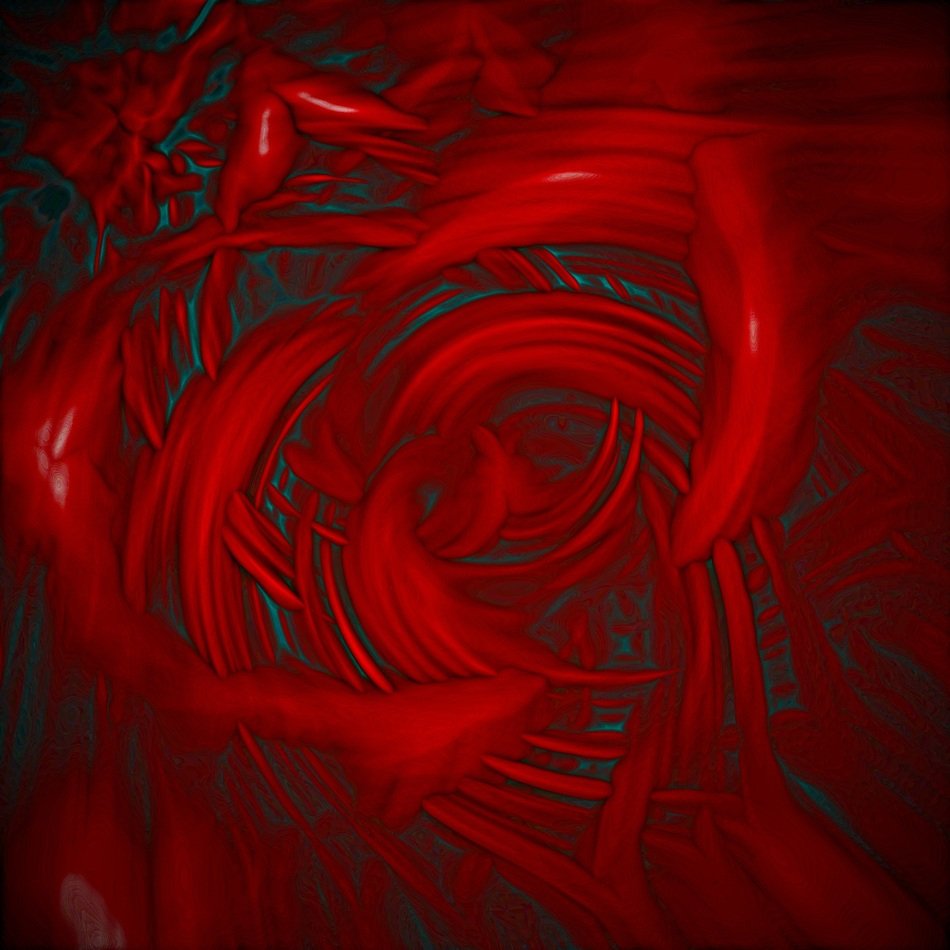 background with red abstract ropes