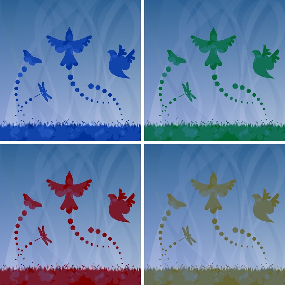 abstract action background bird