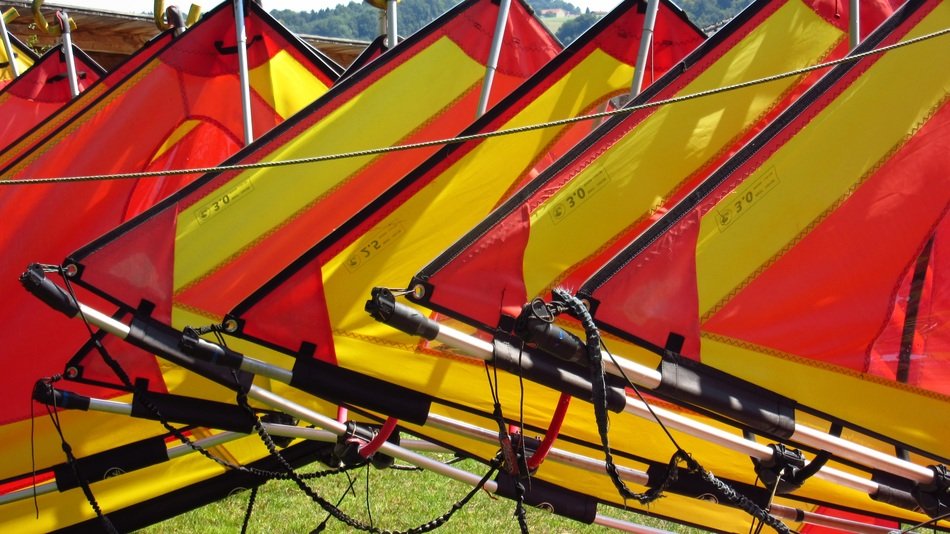 surf sail colorful water sports
