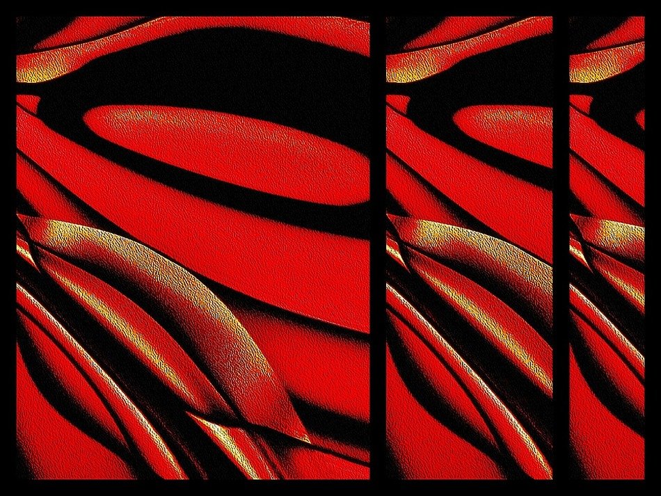 digital painting red tree flower