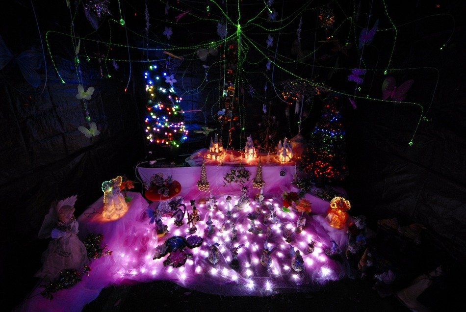 christmas lights trees