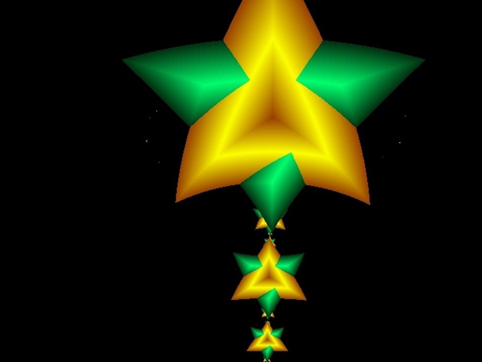 star fractal design background