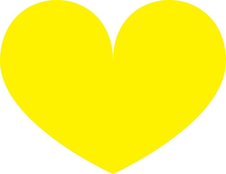 yellow heart love shapes romantic