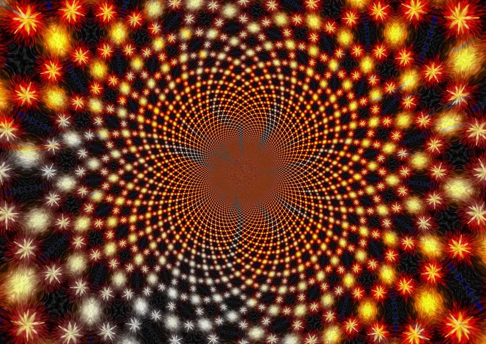 pattern texture star rings
