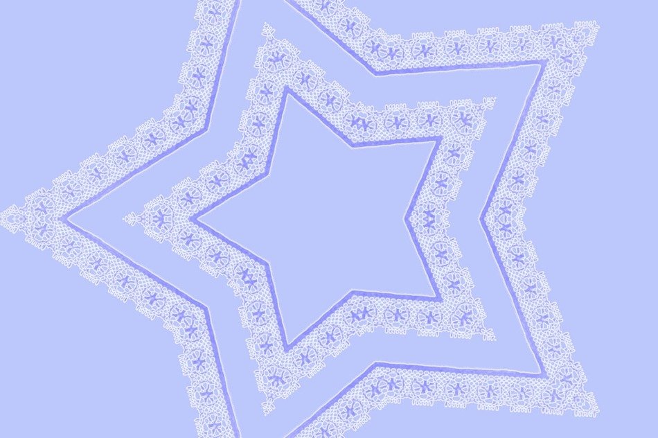 background star lace white