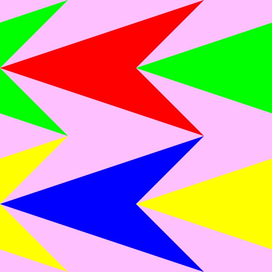 arrow pattern heads decoration