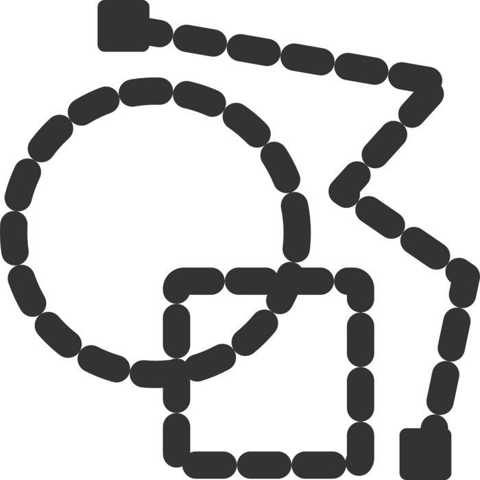 shapes dots square circle zig zag