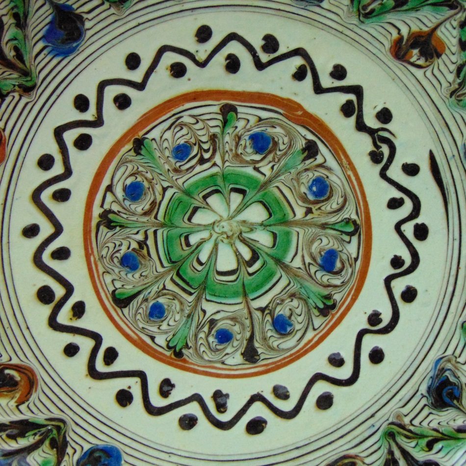 ancient symbol of circular shape handmade