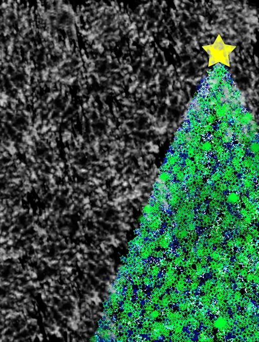 christmas snowfall night star