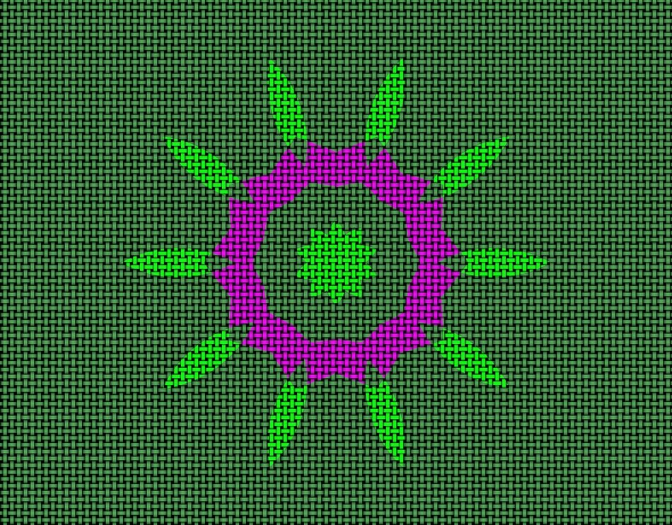 flower pattern multi colored design