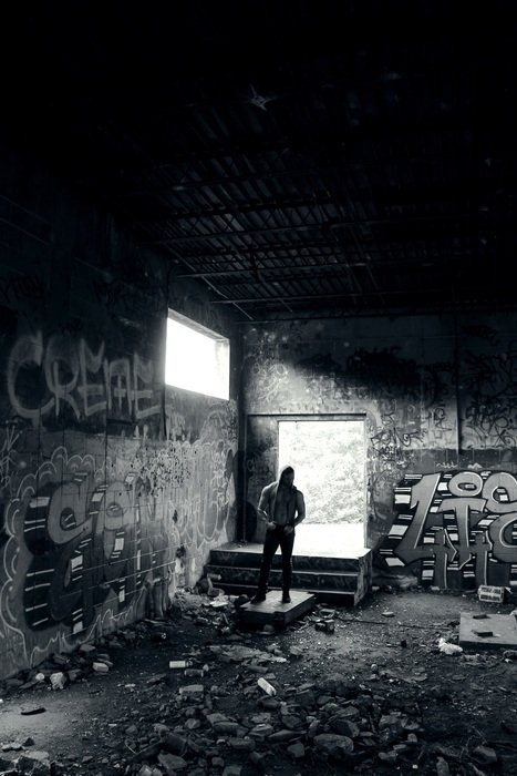 model in ruins