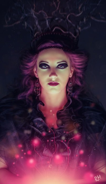 Mystical female portrait free image download