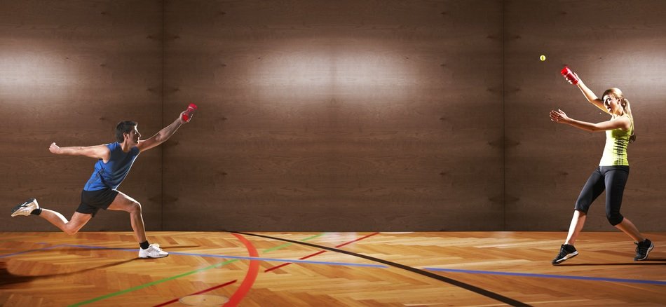 sport man and woman