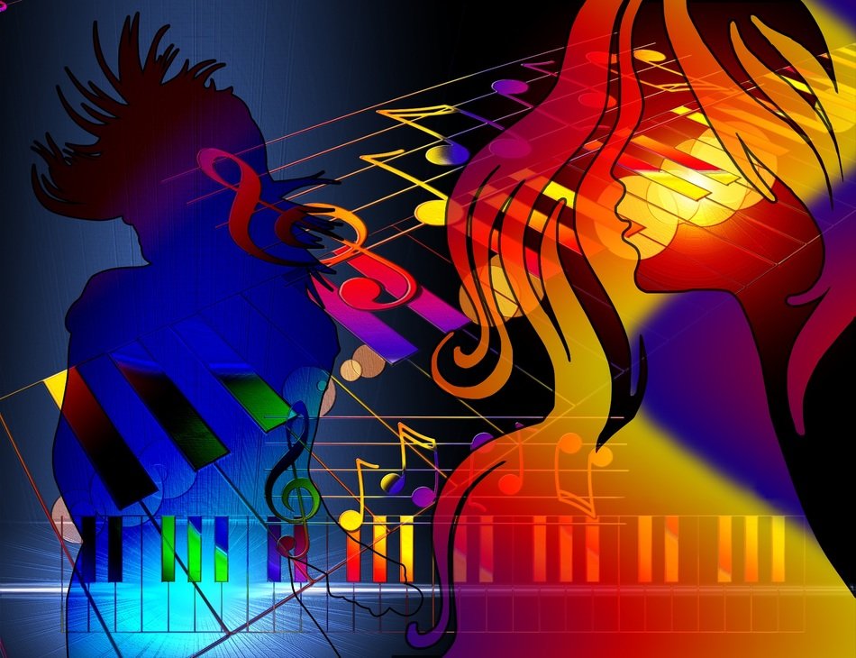 Clipart of the night club music