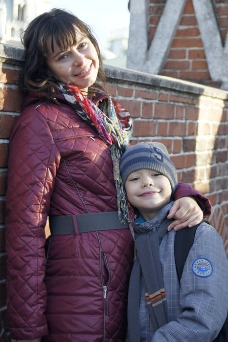 Photo of mother and son