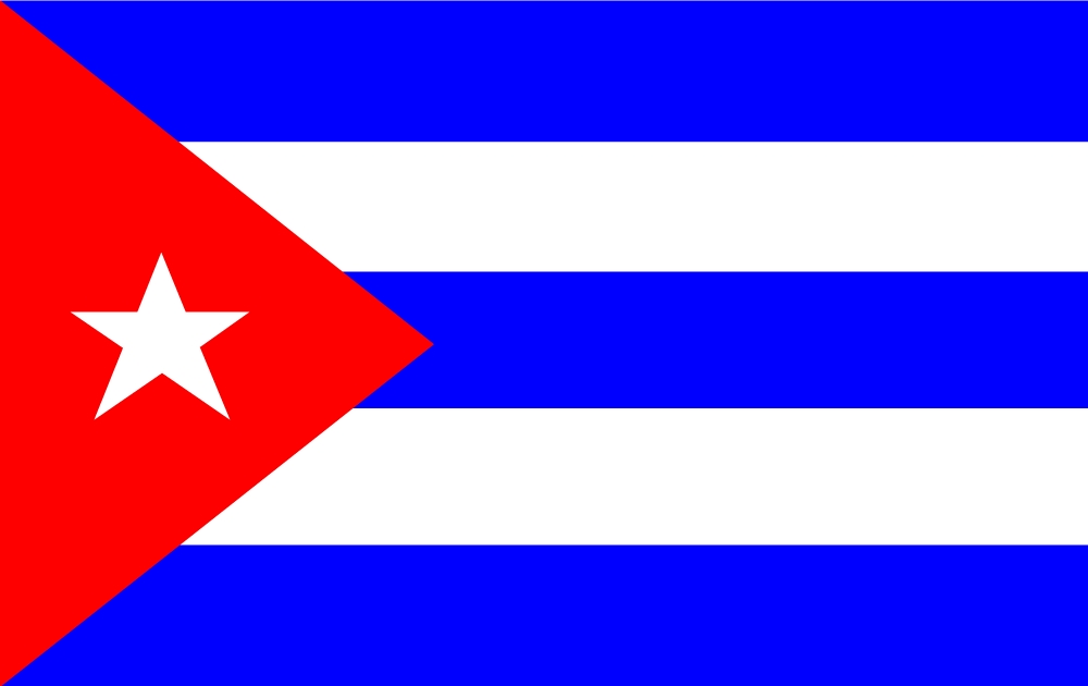 Flag of Cuba clipart free image download