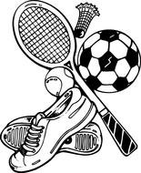 Sports Coloring Pages drawing