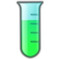 Green liquid in the test tube