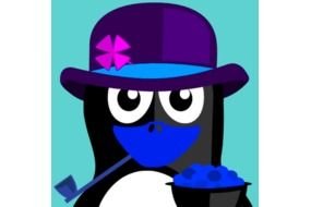 Irish Penguin Vector Clip Art