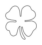 Coloring Page Shamrock Clip Art N3