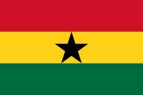 Ghana Flag star drawing