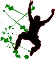 Man Jumping Clip Art N2