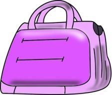 Purple Purse Clip Art