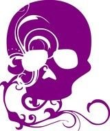 Girly Skulls And Crossbones Hello Kitty
