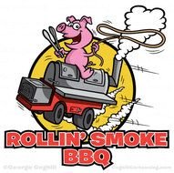 Cartoon BBQ Pig Logos N3
