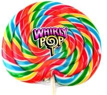 Giant Rainbow Lollipops
