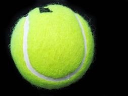 yellow green Tennis Ball drawing